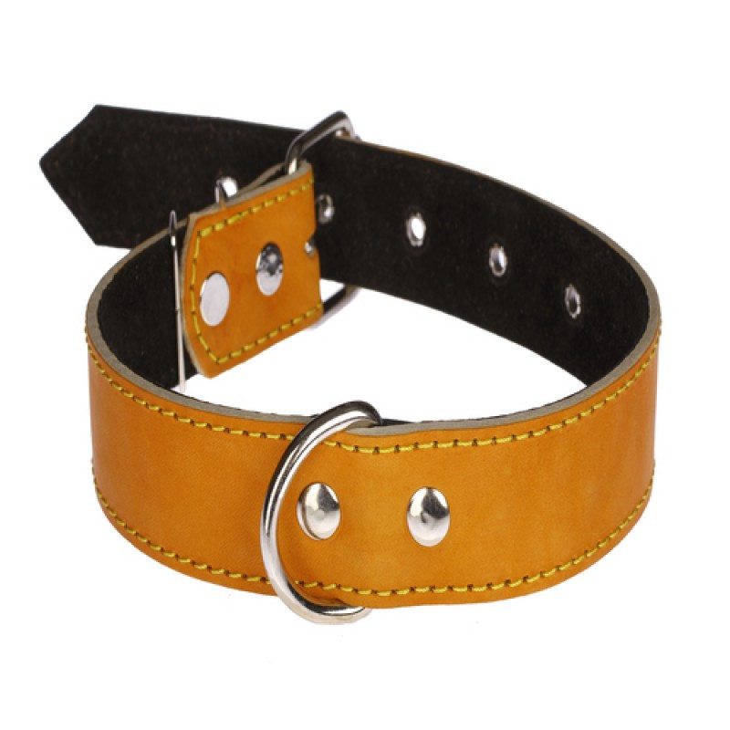 Нашийник 516 35 мм "Класик" шкіряний подвійний. Вінниця - фото 1