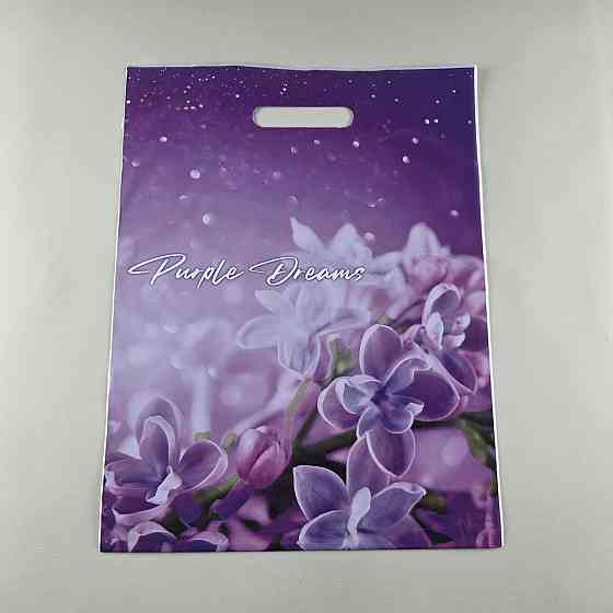 Пакет із прорізною ручкою, ламінований "Дрімз" 45/20мк (30*40) ДПА (50 шт.) Харків