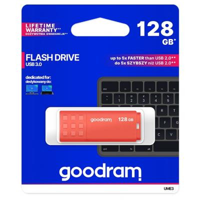 USB флеш накопитель Goodram 128GB UME3 Orange USB 3.0 (UME3-1280O0R11) Винница - изображение 4