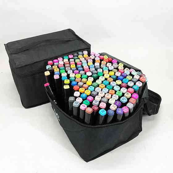 Художні маркери для скетчів, Круті маркери для малювання, Скетч-маркери сумкою Якісні спиртові UT-18 Івано-Франківськ