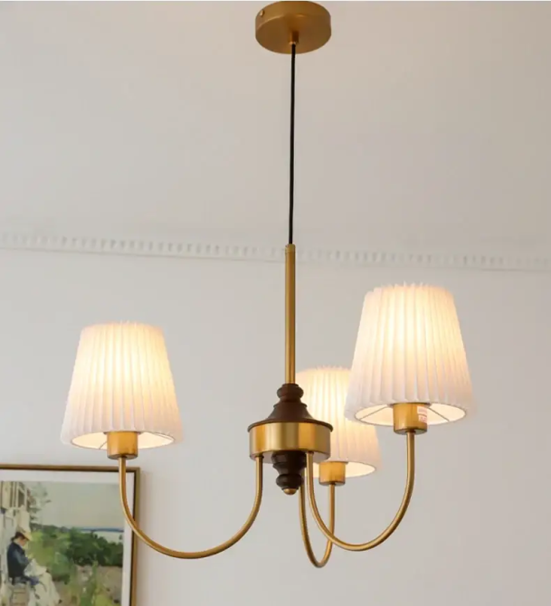 Світлодіодна люстра Симфонія 5023 (Золота) на 3 плафони Вінниця - фото 2