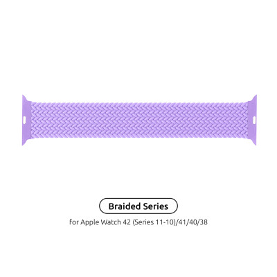 Ремінець до смарт-годинника Armorstandart Braided Solo Loop для Apple Watch 42 (Series 11-10)/41/40/38 Lavender Grey Size 6 (144 mm) (ARM64899) Вінниця - фото 1