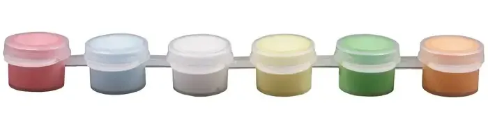 Фарба акрилова "Атлас" 2мл. Спайка 6шт. Пастель  А-201, шт Київ - фото 1