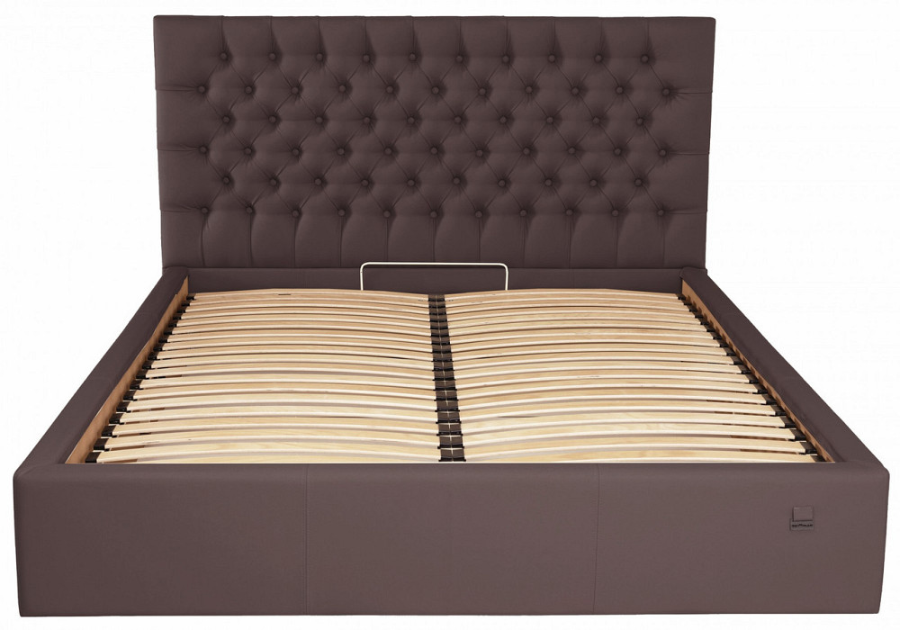 Кровать Двуспальная Cambridge Comfort 160 х 190 см Fly 2231 С подъемным механизмом и нишей для белья Темно-коричневый Днепр - изображение 11