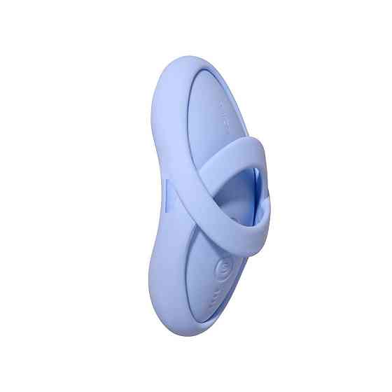Смарт-вібратор для клітора Svakom Echo 2 Sky Blue, підігрів до 38 °C, знімна насадка на палець Sex Aura Київ