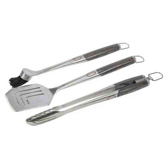 Набор инструментов для гриля Louisiana Grills, три единицы, щипцы, лопатка, кисточка, 20008 Код: 011139 Ровно