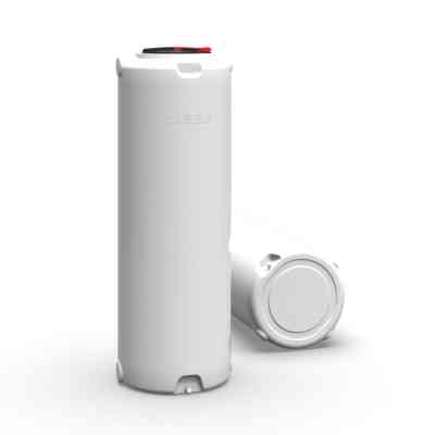 Ємність для води Вігер вертикальна харчова 1000 л вузька, кришка з клапаном біла (13230) Вінниця