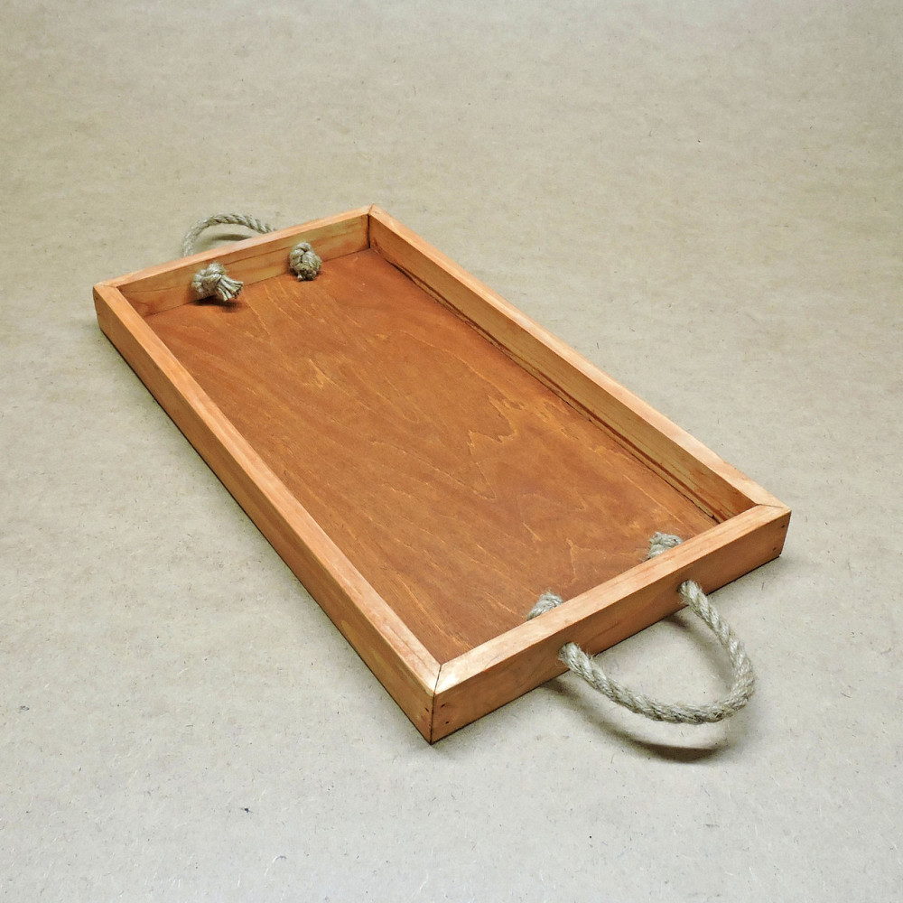 Піднос дерев'яний "Шарлеруа 50х27" шафран Миколаїв - фото 6