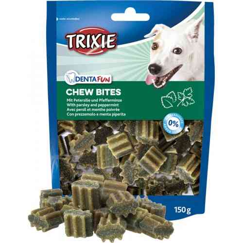 Лакомство Trixie Denta Fun Chew Bites, Parsley/Peppermint для собак кусочки с петрушкой и мятой 150 г Киев