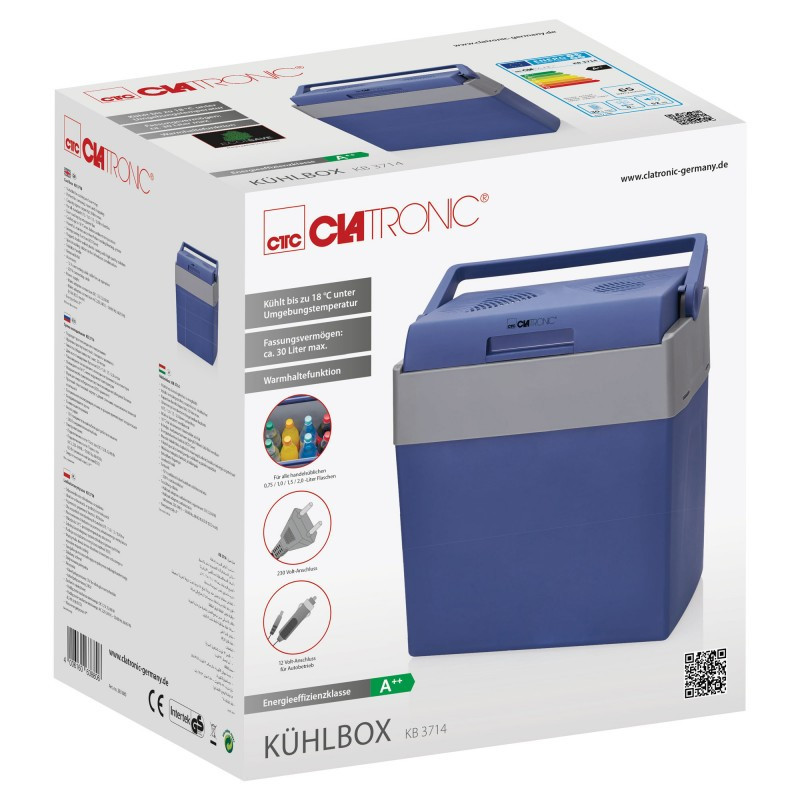 Автохолодильник 30 литров для напитков и продуктов Clatronic KB (3714) 12 В / 220-240 В Нововолынск - изображение 5