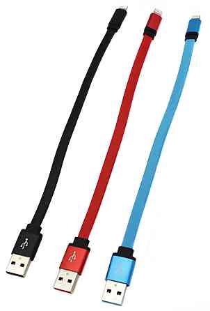 Кабель USB - Lightning iPhone  короткий / Силиконовый / 30см Днепр