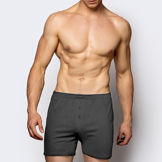 Трусы мужские боксеры Basic Atlantic 2BMB-003 Графит, XXL Киев - изображение 1