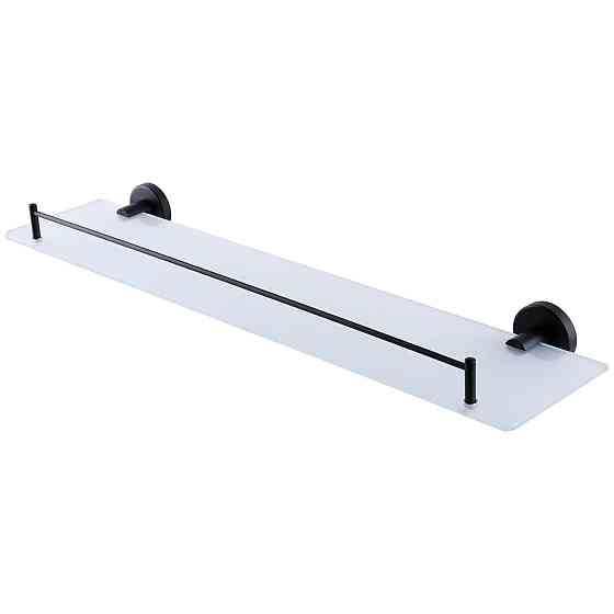 Полка Globus Lux BS8427 черная матовая, матовое стекло SUS304 Киев