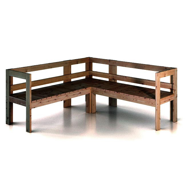 Угловая кухонная скамейка 