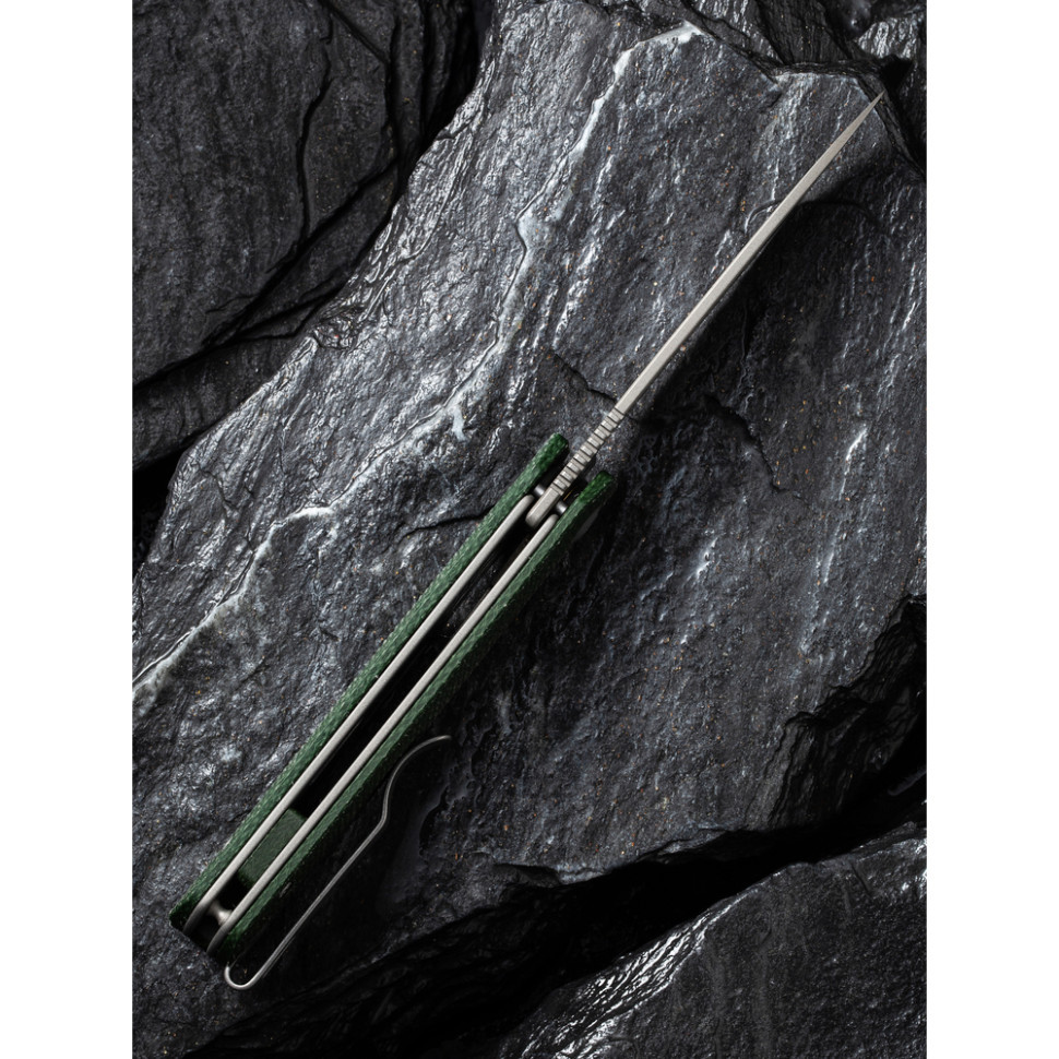 Ніж складаний кишеньковий Civivi Sendy, (7.2 см) Nitro-V / Micarta темно-зелений Київ - фото 18