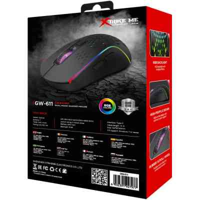 Мишка Xtrike ME GW-611 Wireless RGB Black (GW-611) Вінниця