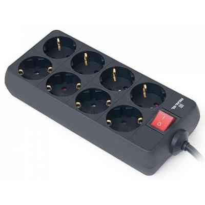 Сетевой фильтр питания REAL-EL REAL-EL RS-8 PROTECT, 3m, black (EL122300022) Винница