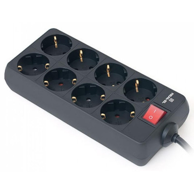 Сетевой фильтр питания REAL-EL REAL-EL RS-8 PROTECT, 3m, black (EL122300022) Винница - изображение 4