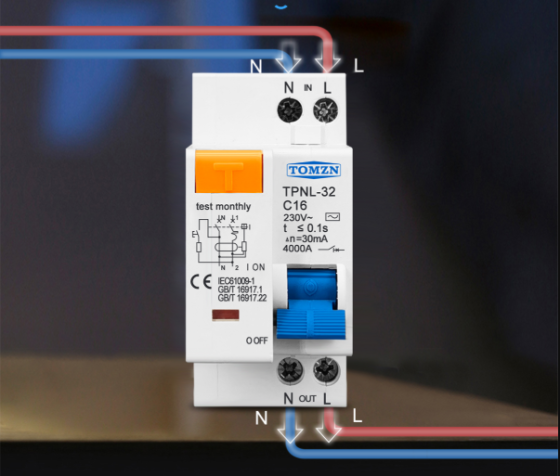 Дифавтомат 63А 30мА TOMZN для защиты сети Киев