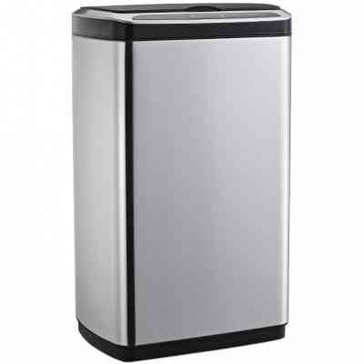 Контейнер для сміття JAH сенсорний прямокутний з вн. відром срібний металік 30 л (6396) Вінниця