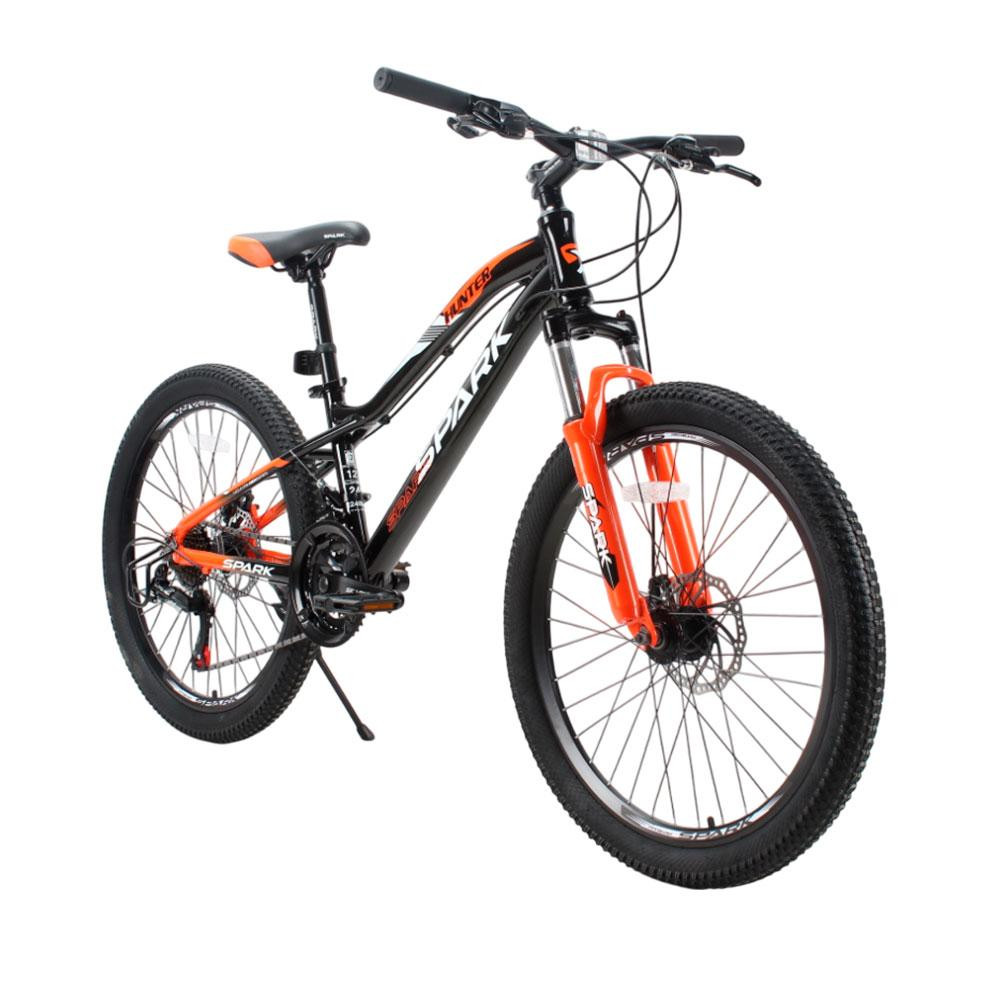 Велосипед SPARK HUNTER JR 24" (алюмінієва рама 12") чорний з жовтогарячим (Бескоштовхувальна доставка Новою Поштою) Харків - фото 4