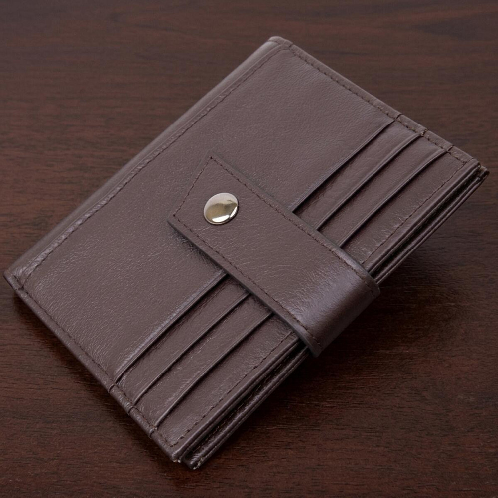 Картхолдер унисекс Vintage 20447 Темно-коричневый Киев - изображение 8