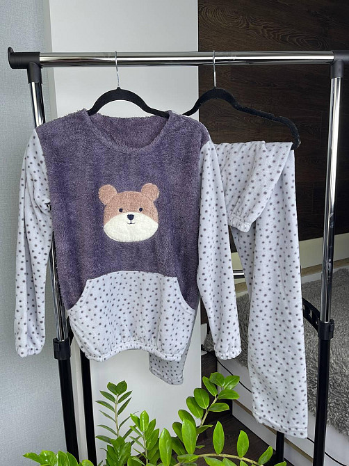 Пижама жіноча тепла Бузковий L Харків - фото 2