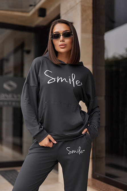 Жіночий спортивний костюм з худі "Team"| Батал | Розпродаж моделі Київ - фото 4