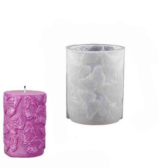 Форма для свічки силіконова 95 на 73 на 69 мм білий Київ