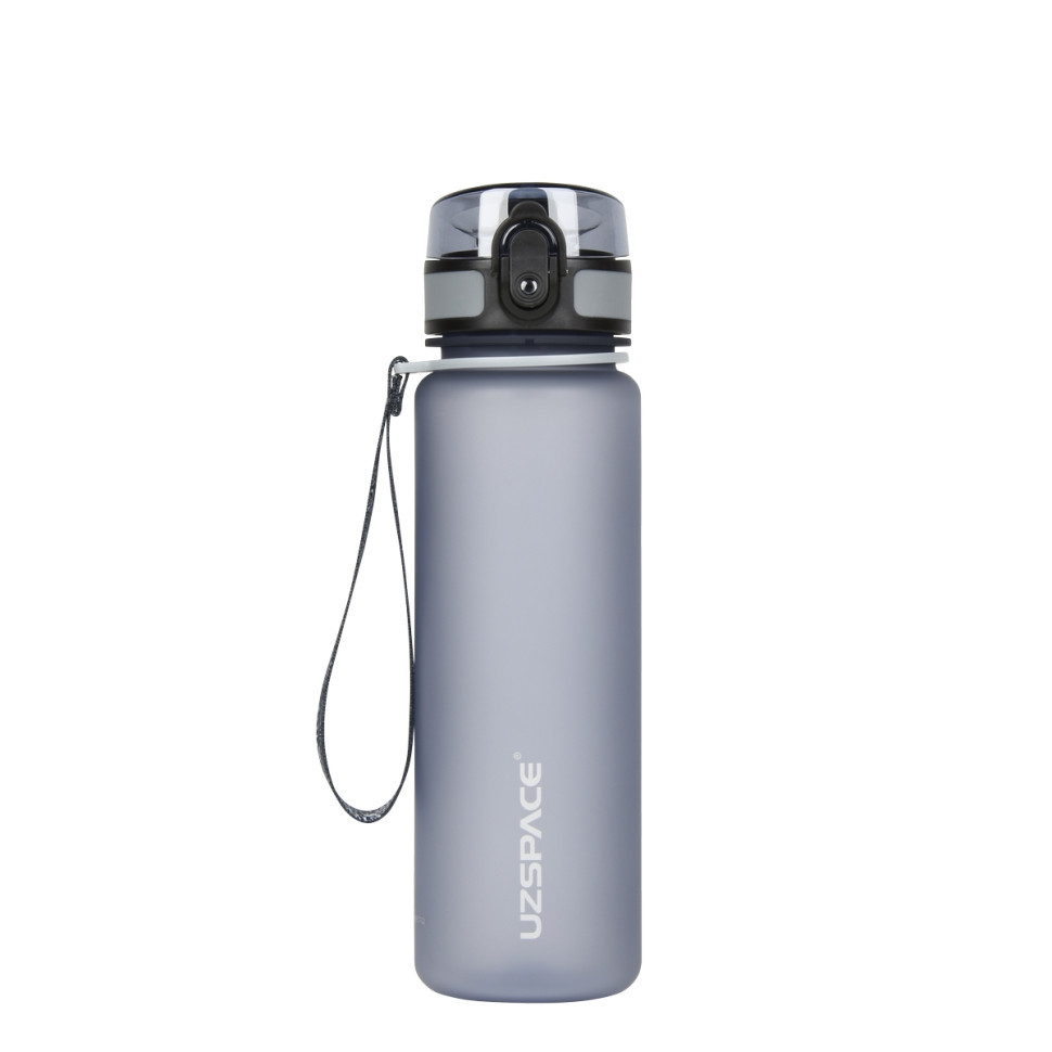Пляшка для води UZSPACE 3026(Grey) 500 мл, сіра Вінниця - фото 1
