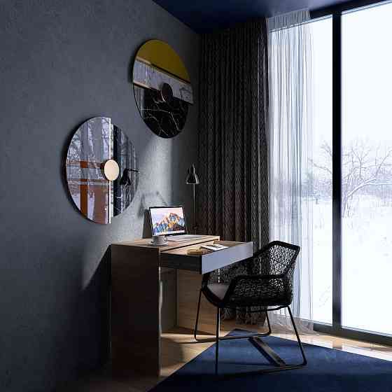 Стіл письмовий Міні з висувною шухлядою Еверест Сіті-750 75,2х38х74,6 см Дуб сонома/Графіт (DTM-071105) Львів