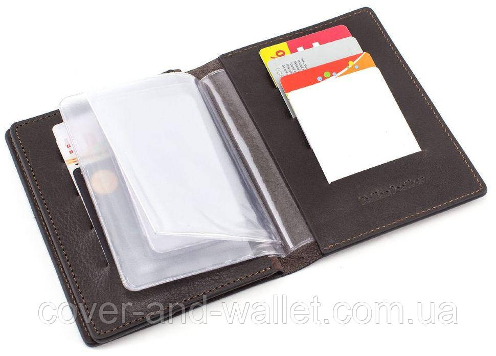 Обкладинка для документів та паспорта з гладкої італійської шкіри Grande Pelle Київ - фото 3