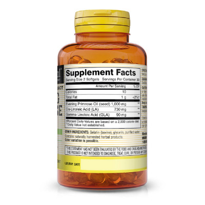 Трави Mason Natural Олія примули вечірньої, Evening Primrose Oil, 60 гелевих кап (MAV-12845) Вінниця - фото 2