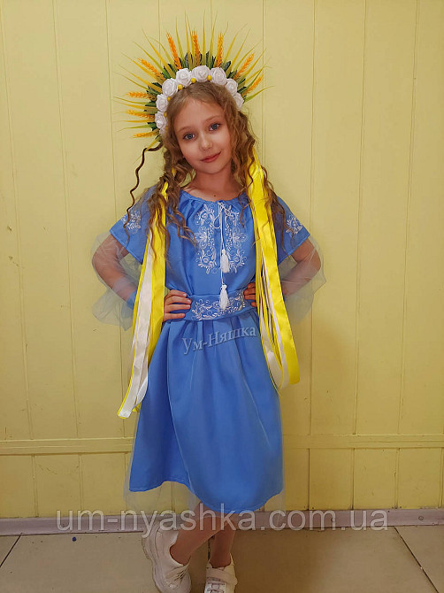 Віночок з колосками та стрічками Обідок обруч з квітами "Колоски" Кривий Ріг - фото 8