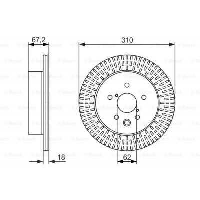 Тормозной диск Bosch 0 986 479 615 Винница - изображение 5