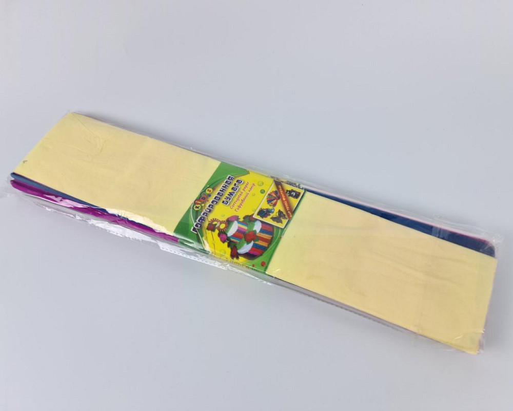 Бумага креповая 50x200см. (10цветов ,)ассорти  (1 пачка) Харьков - изображение 2