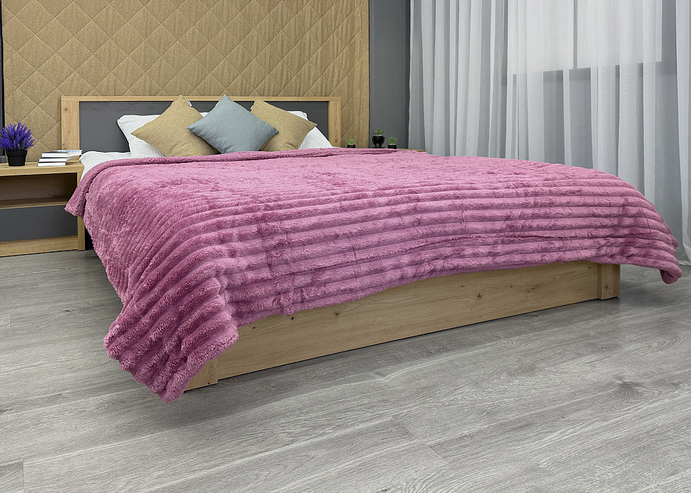 Плед 200х230 см (+-10см) на овчине 