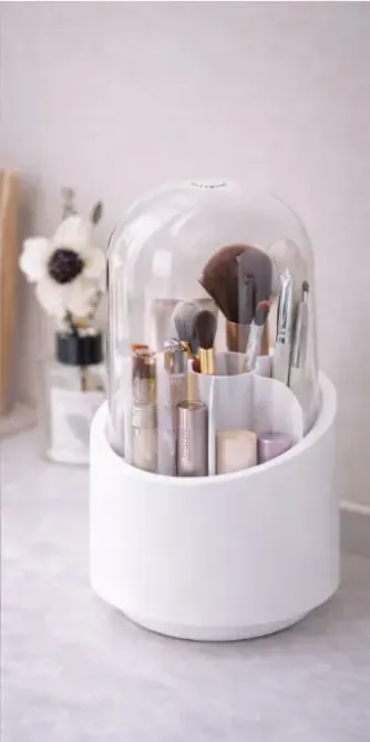 Поворотный органайзер для косметики и аксессуаров 360 Белый Коломия - фото 1