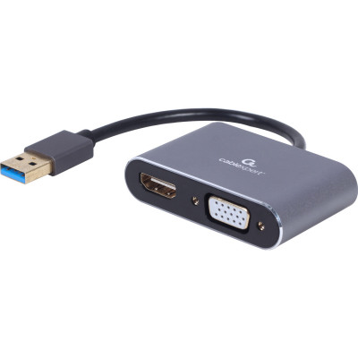 Переходник USB-A to HDMI/VGA Cablexpert (A-USB3-HDMIVGA-01) Винница - изображение 1