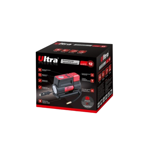 Компресор авто 40л/хв 10 бар + ліхтар + сумка Ultra Житомир - фото 4