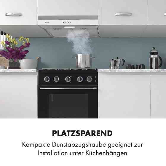 Вбудована витяжка Contempo 60 см 175м3/год LED неіржавка сталь акрил білий білий (Німеччина, читати опис) Рівне