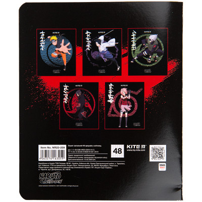 Зошит Kite Naruto 48 аркушів, клітинка (NR23-259) Вінниця - фото 7