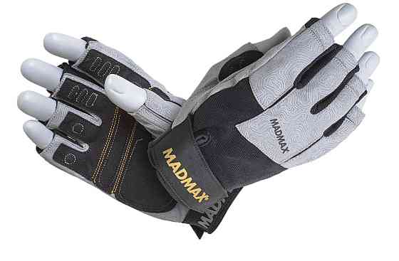 Рукавички для фітнесу MadMax MFG-871 Damasteel Grey/Black XXL Кам'янське