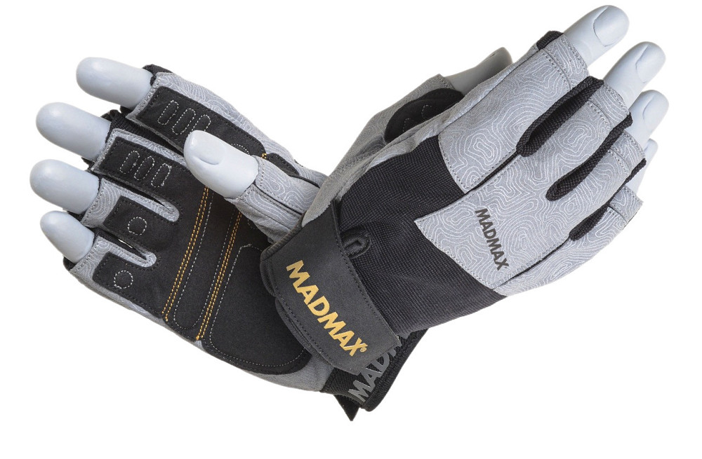 Рукавички для фітнесу MadMax MFG-871 Damasteel Grey/Black XXL Каменское - изображение 1