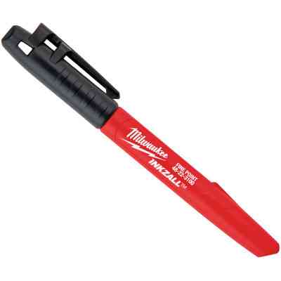 Маркер Milwaukee для будмайданчика INKZALL, тонкий, чорний (48223100) Вінниця