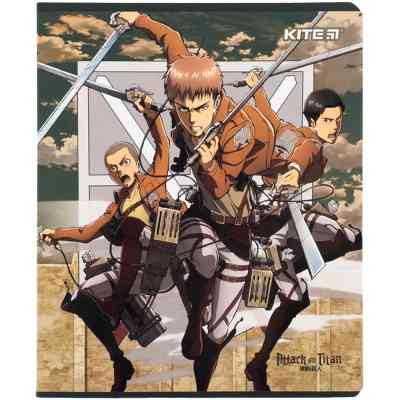 Тетрадь Kite Attack on Titan, 24 листа, клетка (AT24-238) Винница