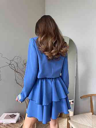 Женский стильный костюм двойка: пиджак и юбка креп-костюмка + подкладка Одесса