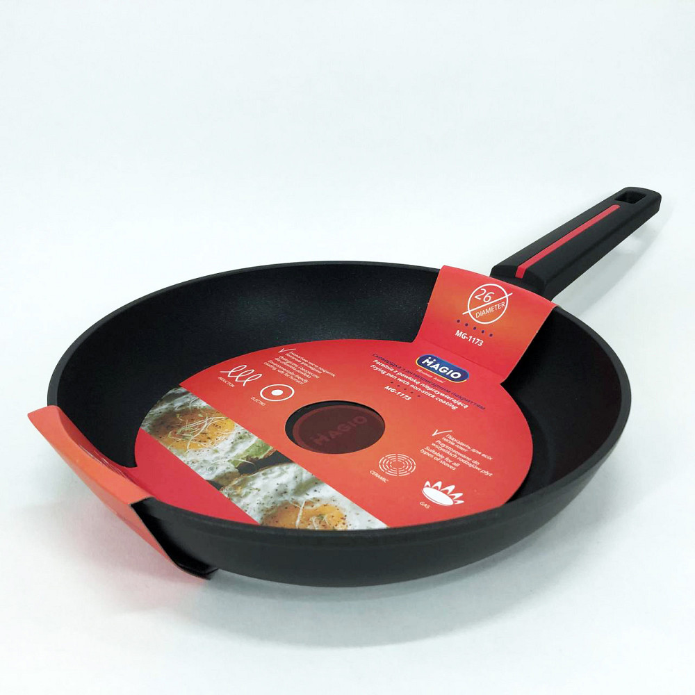 Кулінарна сковорода з антипригарним покриттям Magio MG-1173 26 см, Сковорода для газової плити XE-14 Львів - фото 11