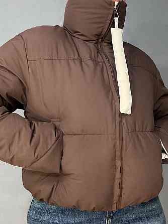 Куртка женская Fashions 87265 короткая с подвесом на бегунке демисезонная коричневая, коричневый, L Киев