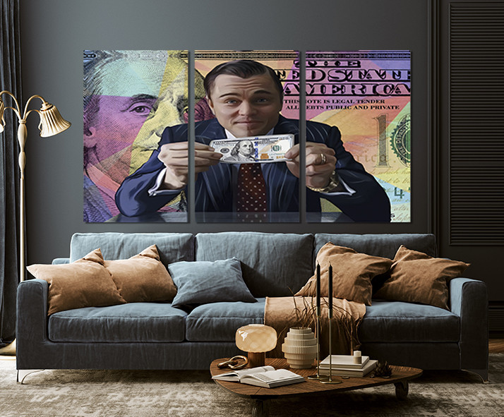 Модульная картина в гостиную / спальню   Долар з Леонардо     ART-272_3A Киев - изображение 3